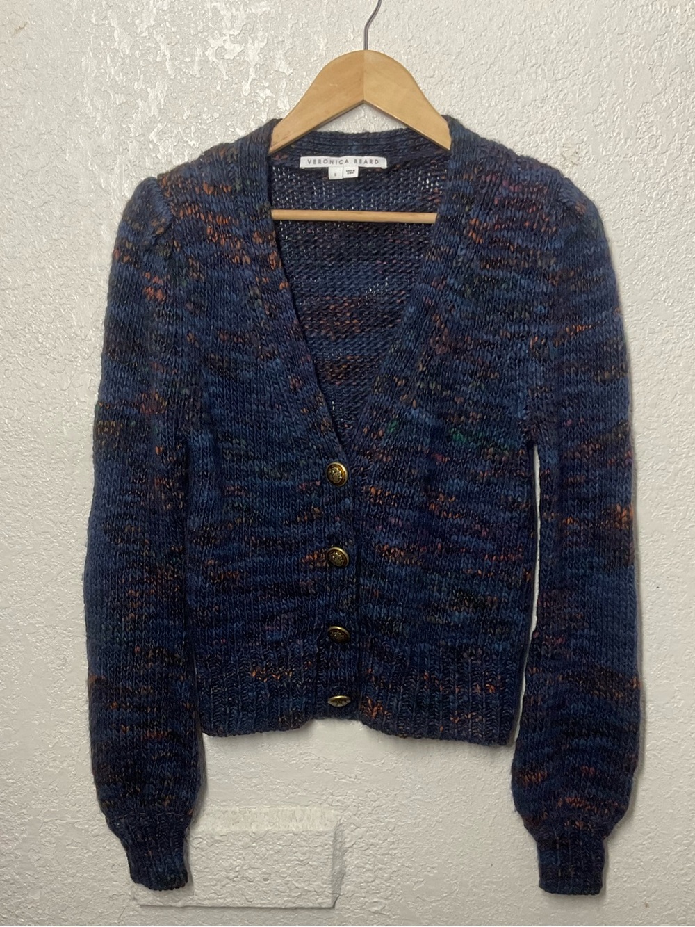 VERONICA BEARD Amosa Navy Space-Dyed Cardigan
Size S - Picture 2 of 6